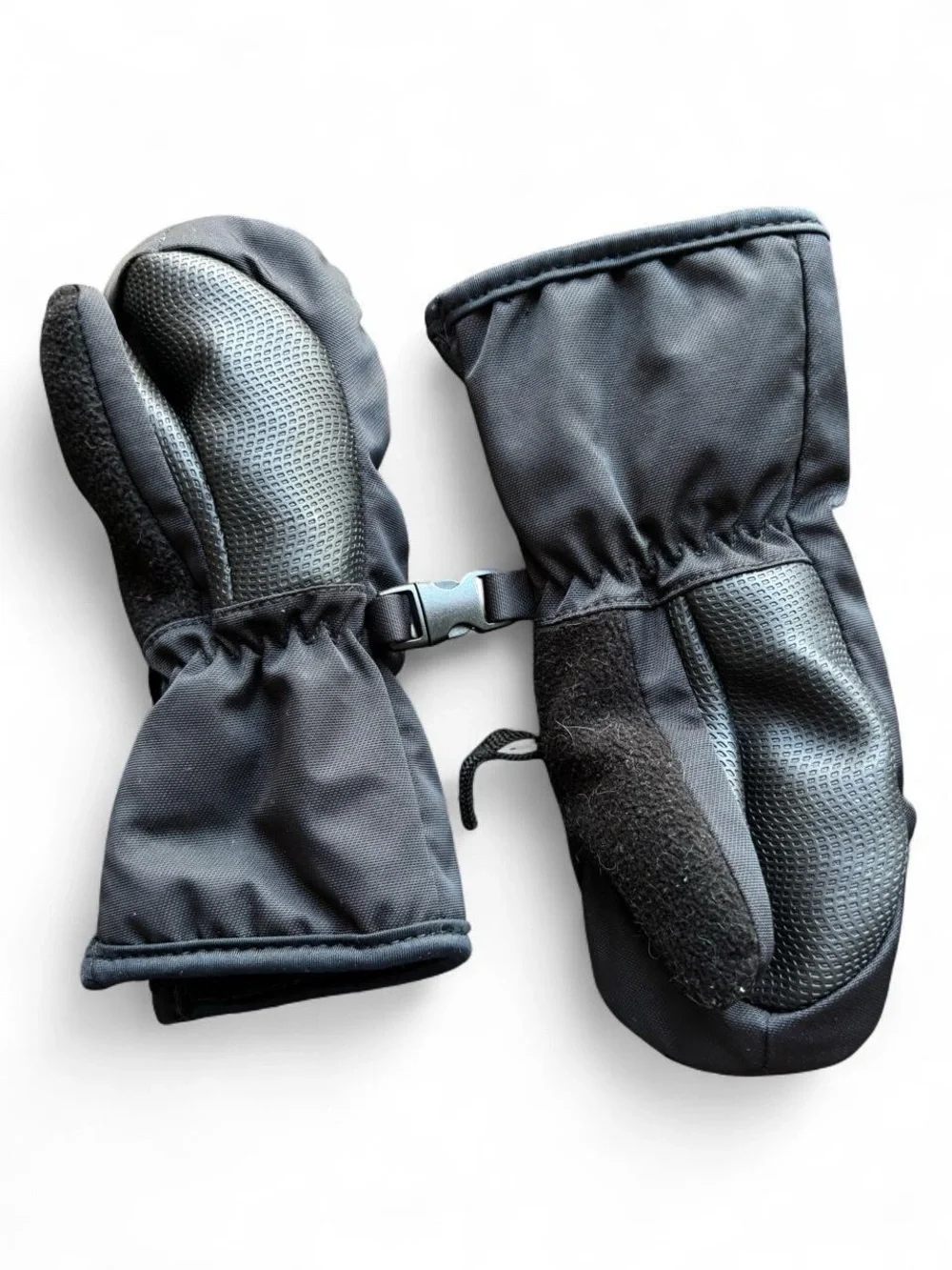 ✨Head black ski gloves with white stripes, size XXS✨